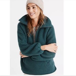 Madewell Half Zip Sherpa Jacket